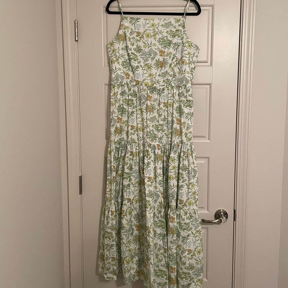 Coco Shop Tiered Dress in Multi Flora NWT